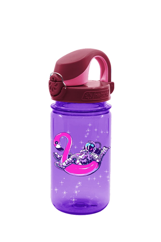 Nalgene product detail: 12oz On-The-Fly Kids Lock-Top Bottle with Graphics X5 — 12oz On-The-Fly Kids Lock-Top Bottle with Graphics
