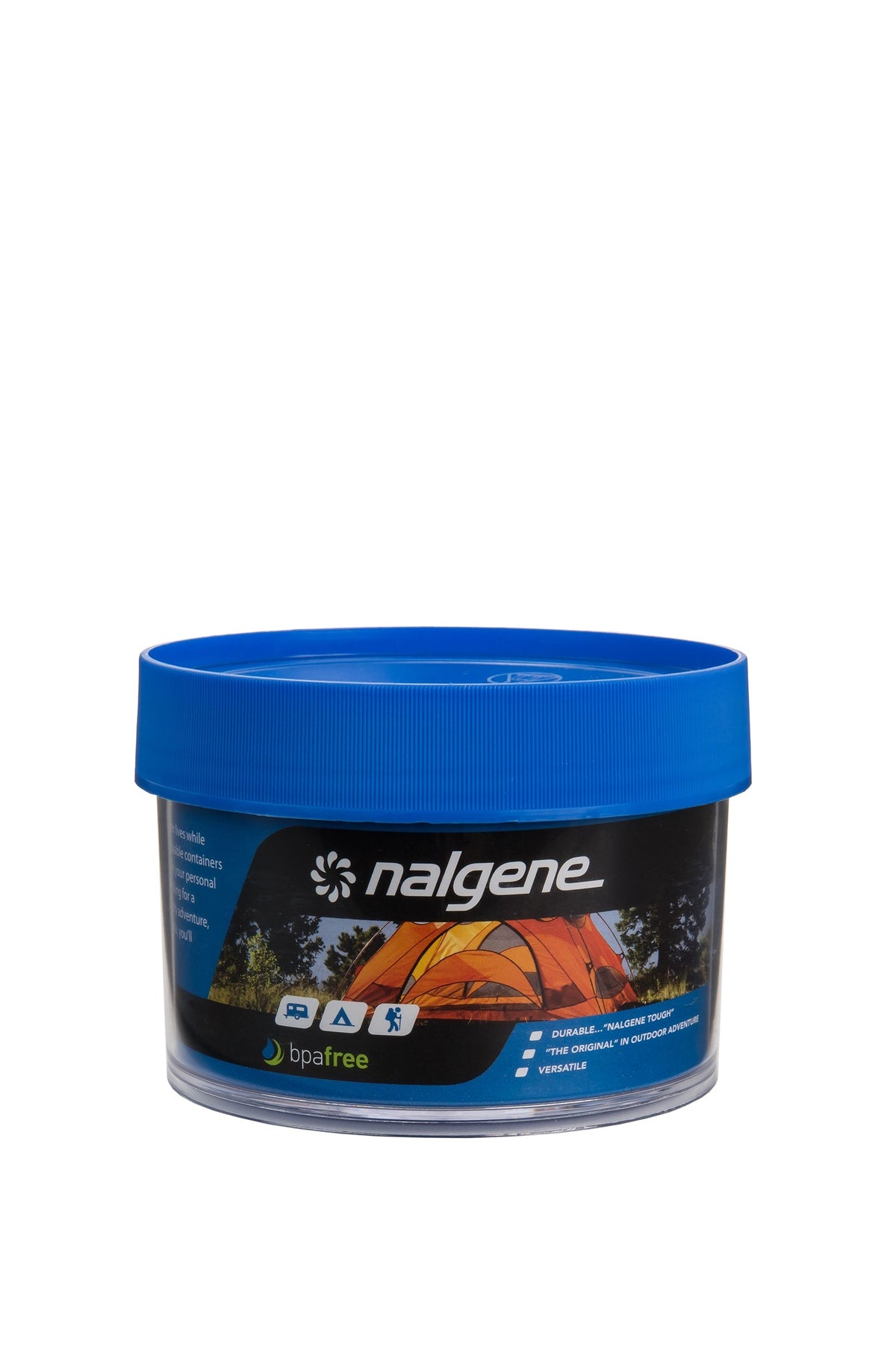 Nalgene product view: 16oz Storage Jar – Blue Lid S2 — 16oz Storage Jar – Blue Lid