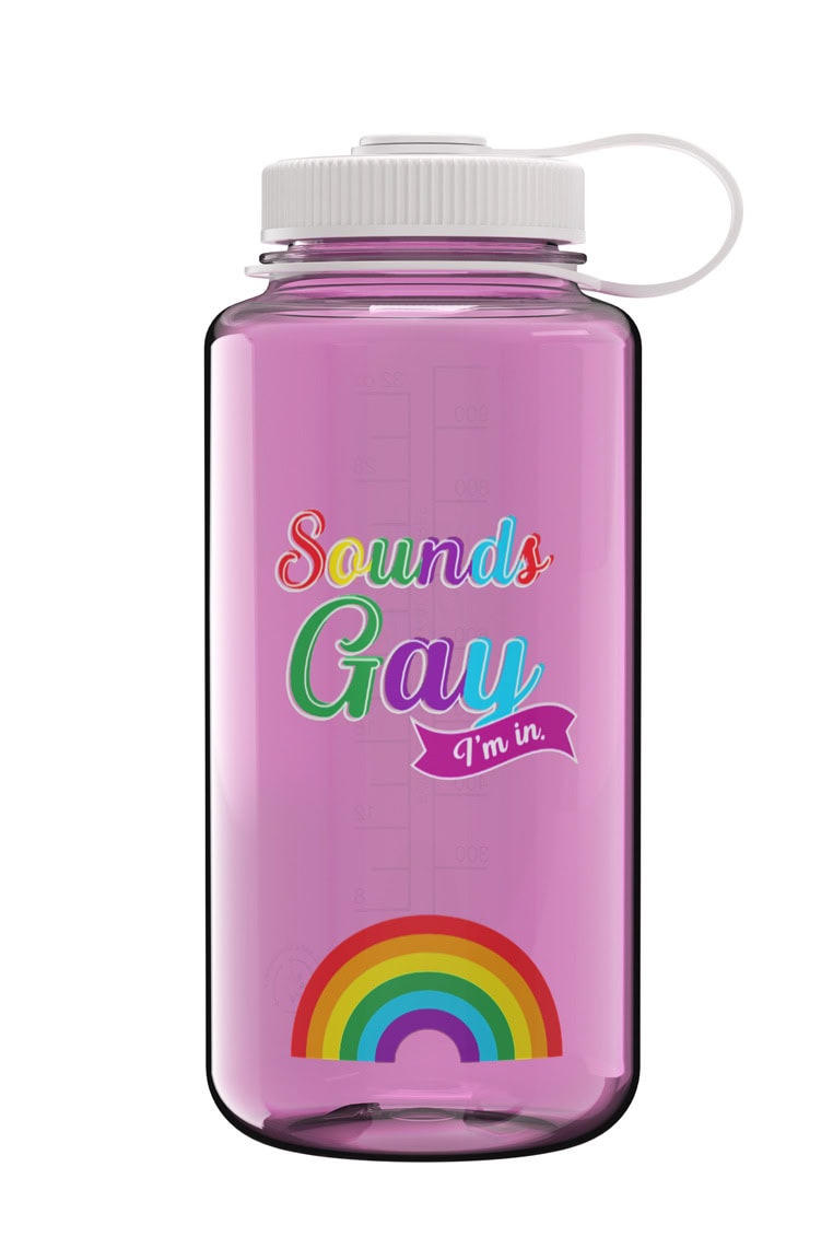 Nalgene product view: 32oz Wide Mouth Pride Bottle K3 — 32oz Wide Mouth Pride Bottle