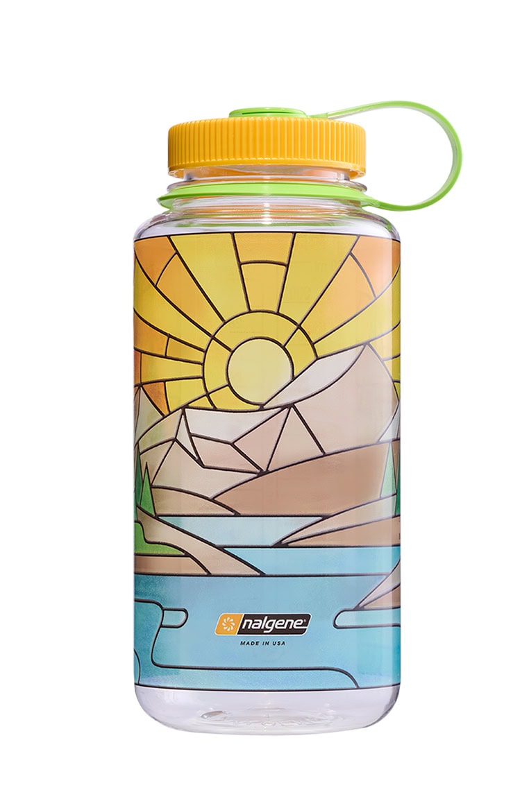 Nalgene product view: 32oz Wide Mouth Stained Glass Print Bottles K1 — 32oz Wide Mouth Stained Glass Print Bottles