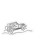 Nalgene product image: SUV Sticker J8 — SUV Sticker