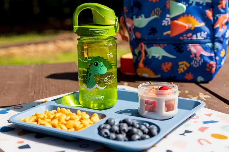 Nalgene product detail: 12oz On-The-Fly Kids Lock-Top Bottle with Graphics X5 — 12oz On-The-Fly Kids Lock-Top Bottle with Graphics