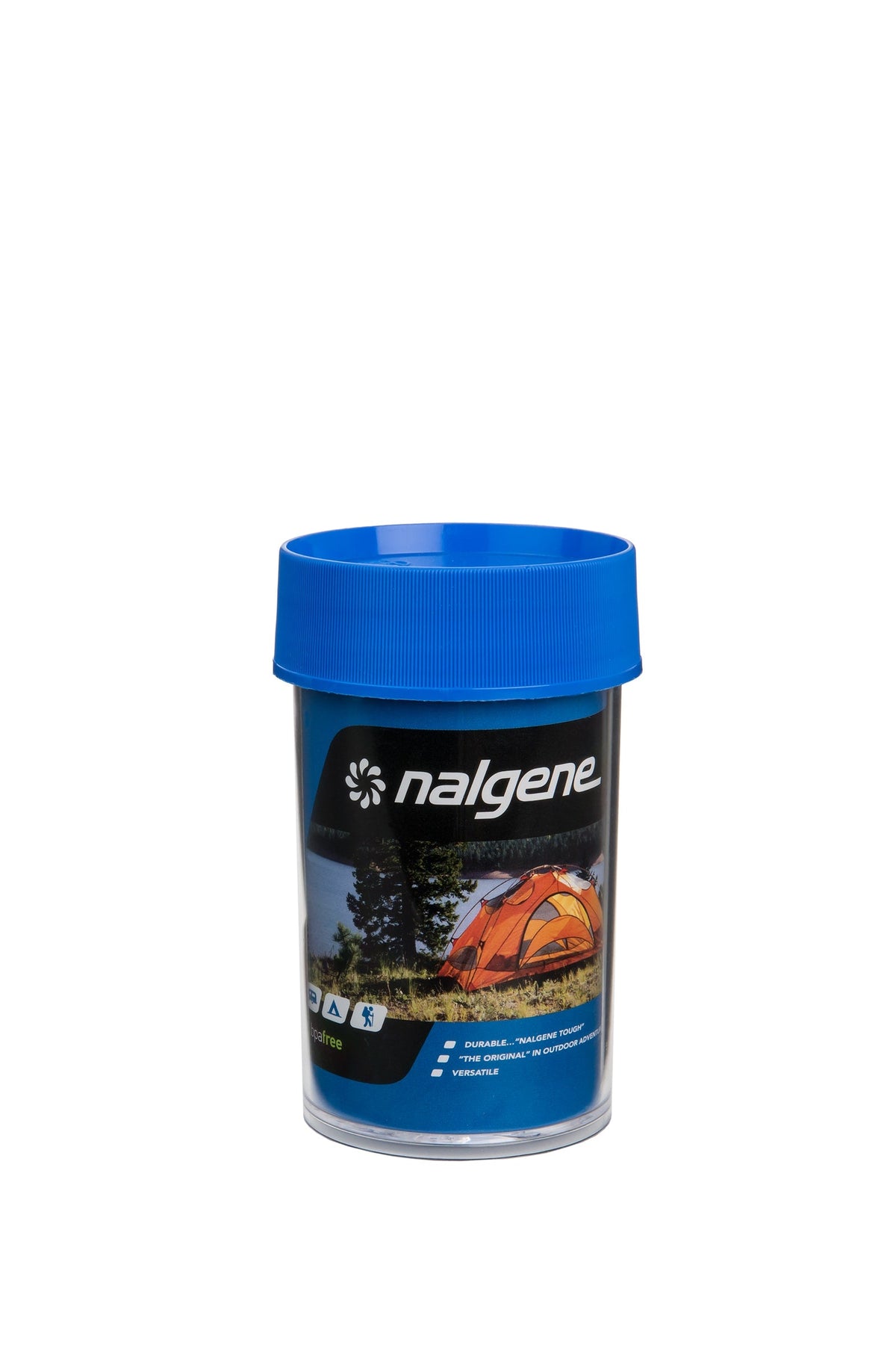 Nalgene product view: 8oz Storage Jar – Blue Lid N1 — 8oz Storage Jar – Blue Lid