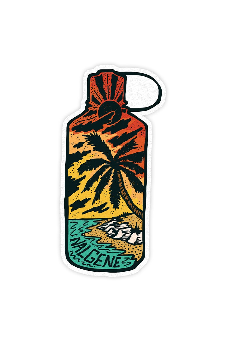 Nalgene product view: Tropical Narrow Mouth Sticker J6 — Tropical Narrow Mouth Sticker
