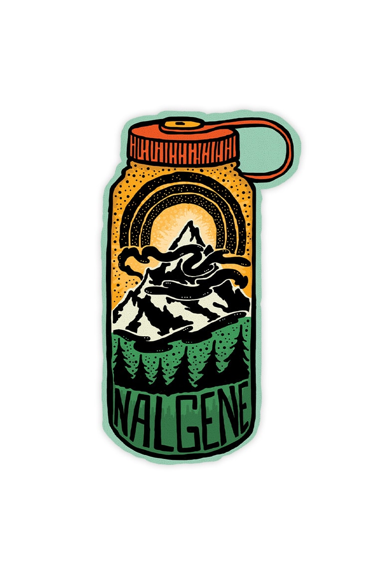 Nalgene product view: Mountain Peak Sticker Y0 — Mountain Peak Sticker