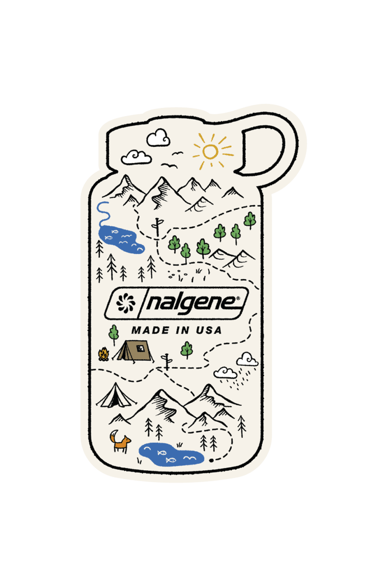 Nalgene Bottle Map Sticker — Nalgene Bottle Map Sticker I2