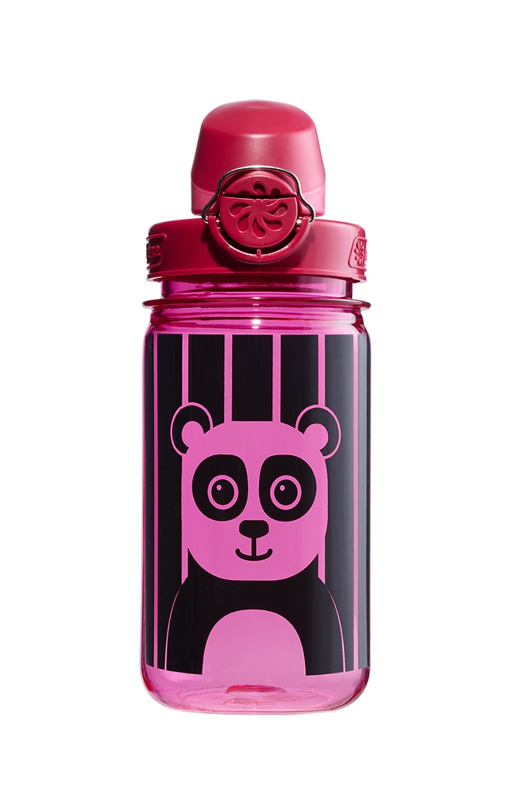Nalgene product view: 12oz On-The-Fly Kids Lock-Top Bottle with Graphics X5 — 12oz On-The-Fly Kids Lock-Top Bottle with Graphics