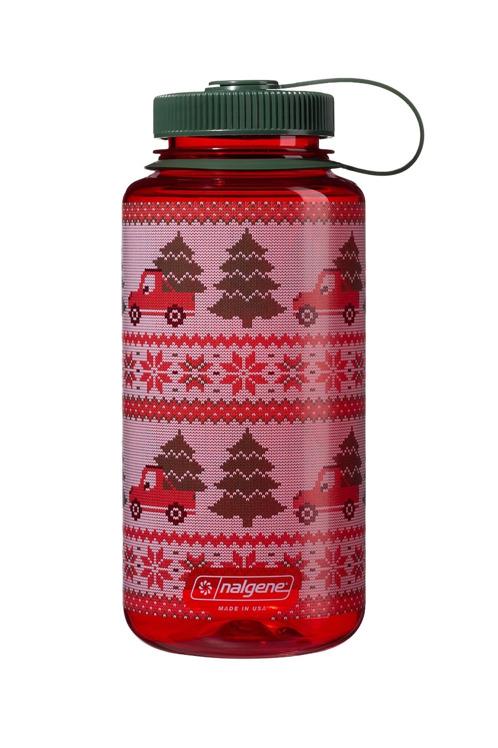 Nalgene product view: 32oz Wide Mouth Ugly Sweater Bottle Z2 — 32oz Wide Mouth Ugly Sweater Bottle